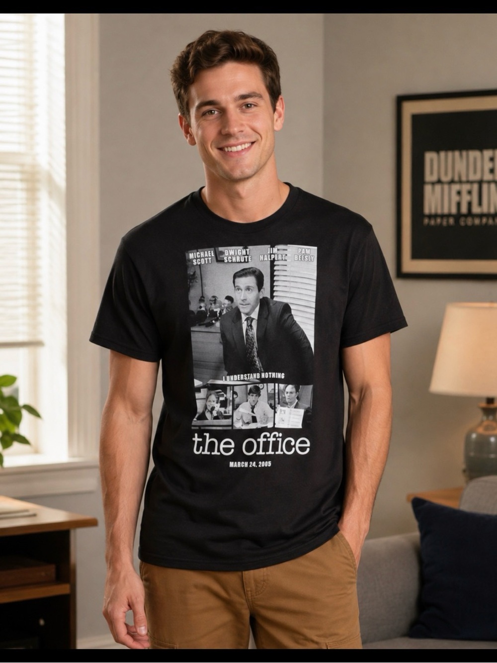 The Office Black T-Shirt Extra Large